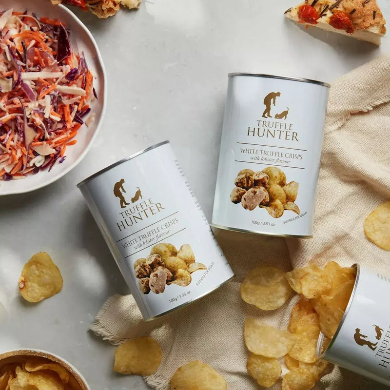 White Truffle Crisps with Lobster Flavour (100g) - Number One Caviar