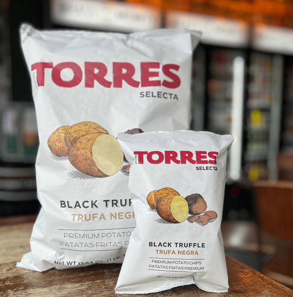 Black Truffle Torres Gourmet Potato Chips 40g | SMALL BAG: SMALL 50g - Number One Caviar
