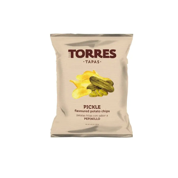 PICKLE Flavor, Torres Gourmet Potato Chips  50g | SMALL BAG : SMALL 50g - Number One Caviar