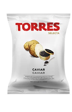 CAVIAR Torres Gourmet Potato Chips 50g | SMALL BAG: SMALL 50g - Number One Caviar